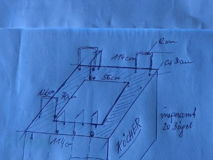 Bild 9:Betonsäule 6 Stk., 50 x 36 x 680 cm, inkl. Köcher für Stall, Halle