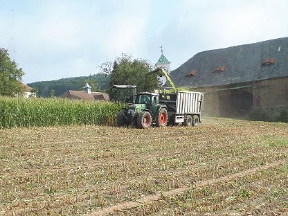Bild 2:Übernehme Mais-, Gras- und GPS-Ernte / Häckseln