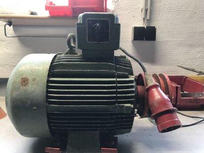 Bild 2:Drehstrommotor 5,5 kW 1.450 U/min 380 V