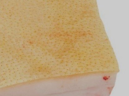 Frischer Schweinespeck