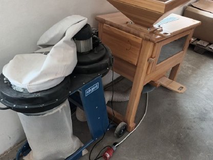 Bild 3:Bürstmaschine für Dinkelreis inkl. Absaugung