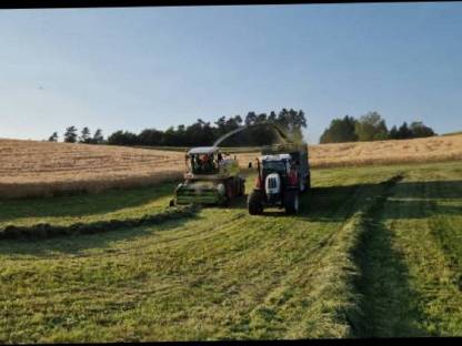 Bild 3:Silomais und Gras Ernte