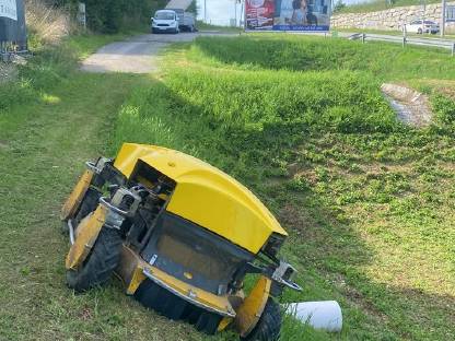 Bild 6:Mäharbeiten Mulcharbeiten Steilhangmulchen Böschungsmulchen