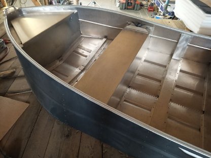 Bild 5:Aluboot mit ca. 50 kg