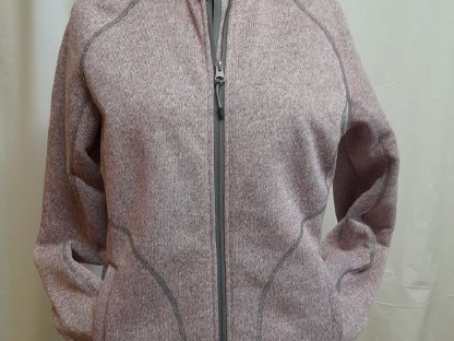 Strickfleece-Jacke mit Stehkragen Gr. S - neuwertig