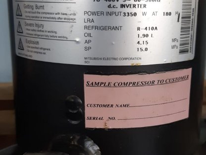 Bild 2:Verdichter Scrollverdichter Kompressor Mitsubishi