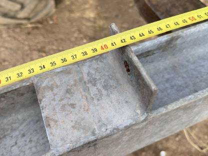 Bild 4:I-Träger, Säule, HEB 100 verzinkt mit 2,5 cm Grundplatte