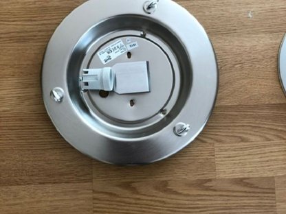 Bild 5:Deckenleuchten (inkl. Befestigung) - creme plissierter Stoff