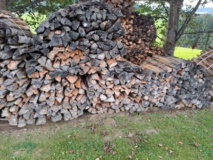 Brennholz, Stückholz trocken, Weich & Hart, Holzbündel