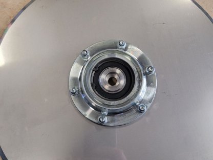 Bild 7:Doppelscheibenschare Nirosta, Bleche Scheibe mit Druckrolle