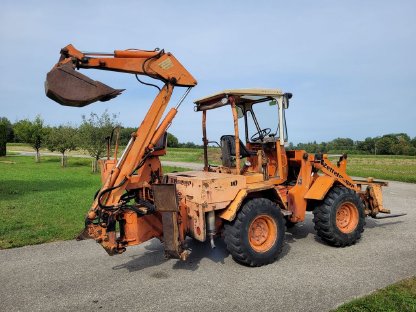 Bild 4:Zettelmeyer 500 Radlader mit Heckbagger, Bj. 1978