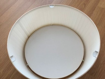 Bild 4:Deckenleuchten (inkl. Befestigung) - creme plissierter Stoff