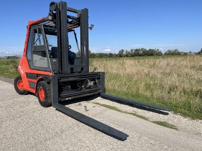 Bild 2:Linde H60D 4,2 m Hubhöhe Zinkenversteller