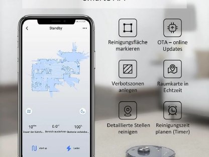 Bild 5:Neuer Saugroboter mit Wischfunktion Tesvor S6
