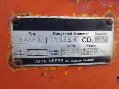 Bild 6:Lader John Deere JD644-B