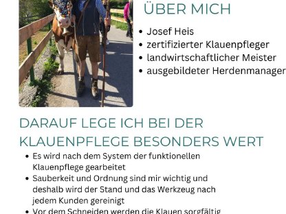 Bild 3:Biete professionelle Klauenpflege