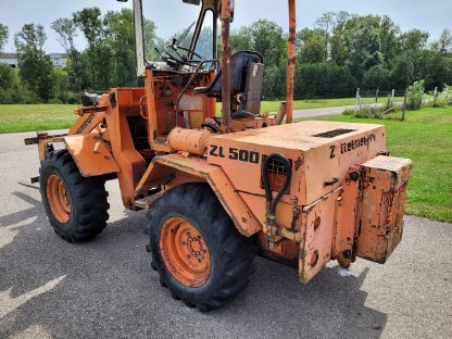 Bild 2:Zettelmeyer 500 Radlader mit Heckbagger, Bj. 1978