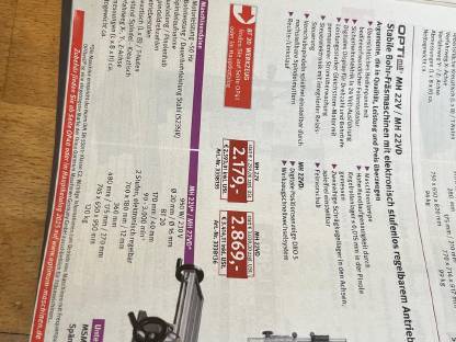 Bild 7:Optimum Fräsmaschine MH22VD