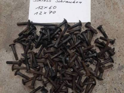 Schwarze Schlossschrauben 12x60/70