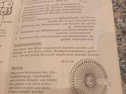 Bild 2:Montage- und Betriebsanleitung Orion Sternrad-Rechwender