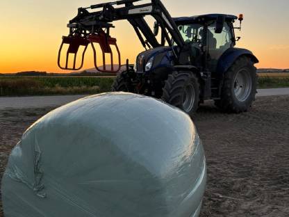 Bild 5:Bio-Silageballen/Heulage