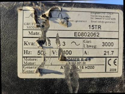 Bild 4:Zapfwellengenerator 15kva