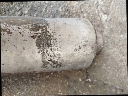 Bild 3:Original Auspuff unten Steyr 8085/8095