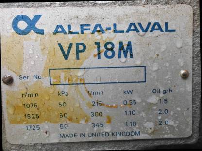 Bild 2:Melkanlage Alfa Laval 210 l
