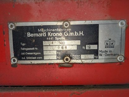 Bild 2:Heuladewagen Krone Turbo 2800