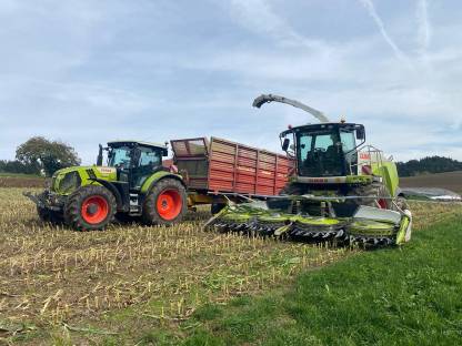 Bild 9:Maisernte mit Agrarservice Strasser