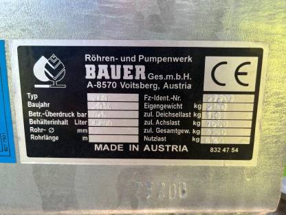 Bild 6:Bauer Güllefass V60