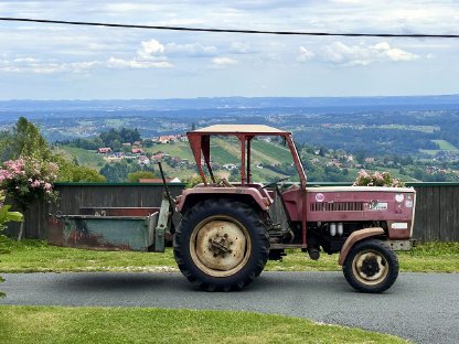 Steyr 30 B (EZ 1969) mit Kippmulde und Schneeketten