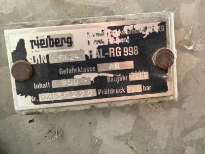 Bild 3:Hoftankstelle Dieseltank 950 l