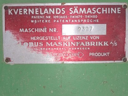 Bild 5:Kverneland Sämaschine