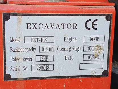 Bild 2:Minibagger Rhinozeros XN10