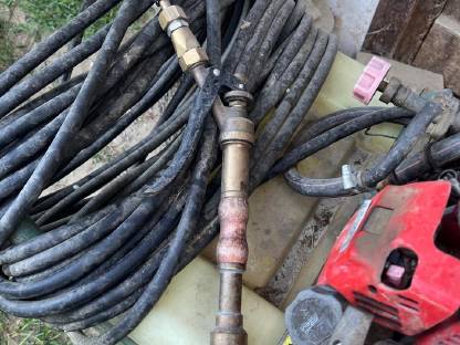 Bild 5:Schubkarren-Spritze mit Efco Motor