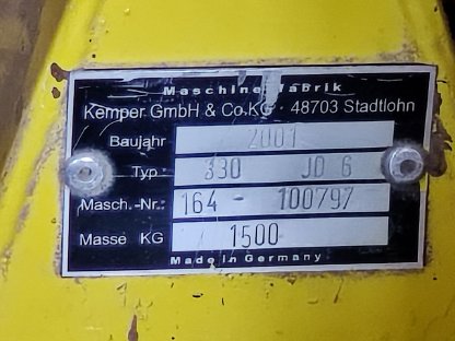 Bild 4:Maisgebiss Kemper Champion 330 JD 6