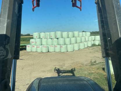 Bild 4:Bio-Silageballen/Heulage