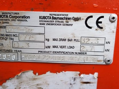 Bild 9:Kubota U17-3 Minibagger inkl. Löffelpaket