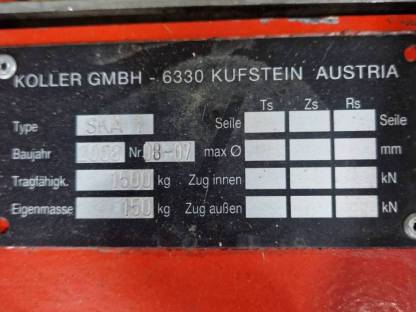 Bild 5:Seilbahn Koller SKA1