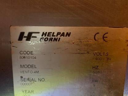 Bild 5:Helpan Forni Profi Heißluftofen