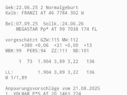 Bild 3:Biokuh in Milch