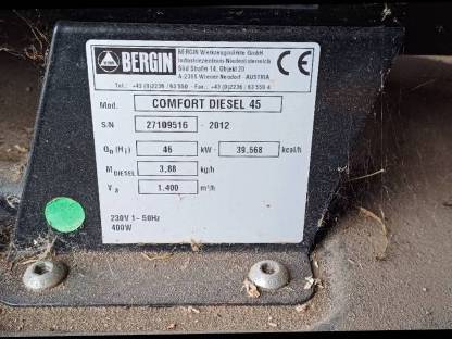 Bild 2:Bergin Heizkanone Comfort Diesel 45