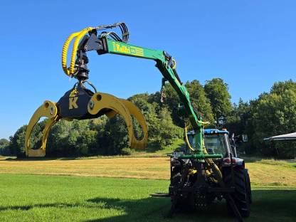 Bild 3:Kellfri Forstkran 3-Punkt 6,3 m mit Seilwinde