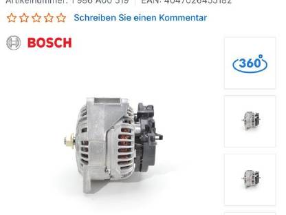 Bild 6:Bosch Lichtmaschine 28V