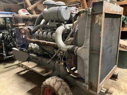 Bild 4:MAN V12 Motor für Maismühle/Stromaggregat