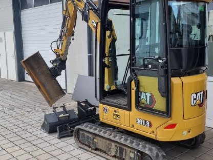 Cat 301.8 minibagger Klima Powertilt bagger