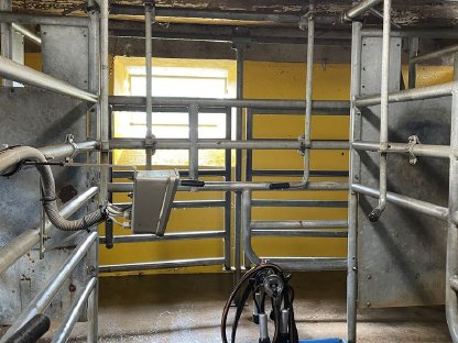 Bild 3:Pneumatisches Tor mit Steuerung, Melkstand, Waschautomat