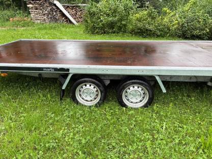 Bild 4:Anhänger, Fahrzeugtransporter Martz Zentralachsanhänger