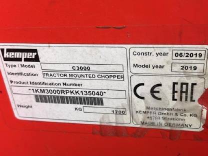 Bild 4:Kemper Häcksler Champion 3000